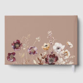 Elegante herfsttrouw gastenboek (Achterkant)