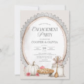 Elegante  herfstverlovingsfeest kaart (Voorkant)