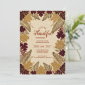 Elegante herfstviering kaart (Staand voorkant)