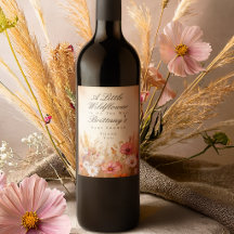 Elegante herfstweide wildbloem baby shower