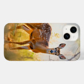 Elegante Herten in het Bos Natuur Design Case-Mate iPhone Case (Achterkant (horizontaal))