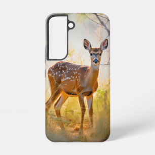 Elegante Herten in het Bos Natuur Design Samsung Galaxy Hoesje