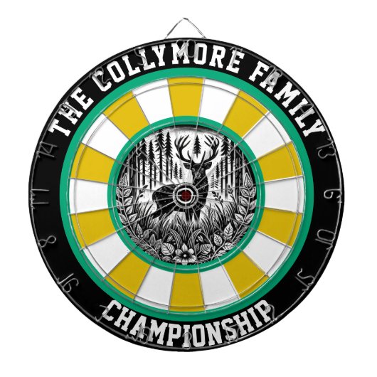 Elegante herten met doel dartbord (Voorkant)