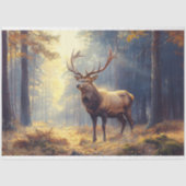 Elegante hertenbok in de bos-decoupage tissuepapier (Voorkant)