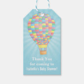 Elegante Hete Luchtballon Baby shower Gift Label Cadeaulabel (Voorkant)
