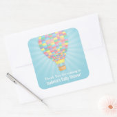 Elegante Hete Luchtballon Baby shower Sticker (Envelop)