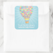 Elegante Hete Luchtballon Baby shower Sticker (Tas)