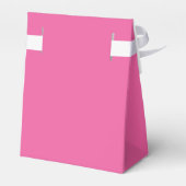 Elegante hete roze trendy script aangepaste bedank bedankdoosjes (Achterkant)