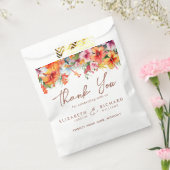 Elegante Hibiscus Bloem Tropische Bloemen Bruiloft Bedankzakje (Gezegeld)