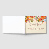 Elegante Hibiscus Bloem Tropische Bloemen Bruiloft Gastenboek (Volledig)