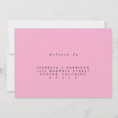Elegante Hibiscus RSVP Save The Date (Achterkant)