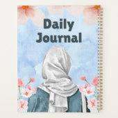 Elegante Hidjab Waterverf "Dagboek" Planner (Achterkant)