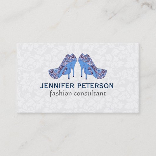 Elegante Hight Heel Shoe Mode Consultant Visitekaartje (Voorkant)