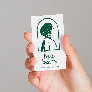 Elegante Hijab Logo minimalistische islamitische Visitekaartje