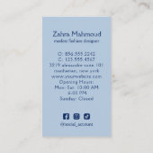 Elegante Hijab Logo minimalistische islamitische Visitekaartje (Achterkant)