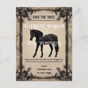 Elegante hippische Romance Briefkaart