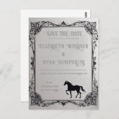 Elegante hippische Romance Briefkaart (Voorkant / Achterkant)