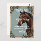 Elegante hippische Romance Briefkaart (Voorkant / Achterkant)