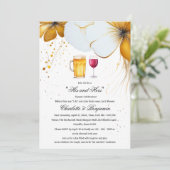 Elegante 'His' en 'Hers' koppel douche Kaart (Staand voorkant)