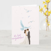 Elegante Hochzeitseinladung Du bist eingeladen! mi Kaart (Gele Bloem)
