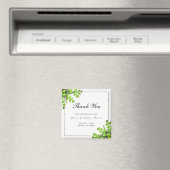 Elegante hoek varendecoratie bruiloft dank u magneet (Insitu (Vaatwasser))