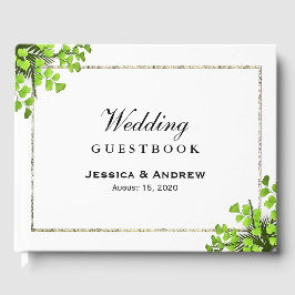 Elegante Hoekvaren Decoratie Bruiloft Gastenboek