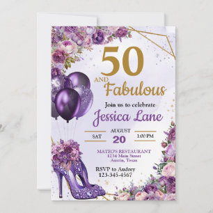 Elegante hoge hak schoenen Floral verjaardagsfeest Kaart