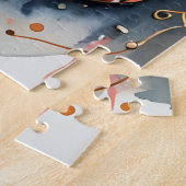 Elegante hoge hakken en lantaarn kerstscène legpuzzel (Zijkant)