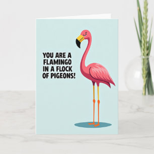 Elegante Hoge Vogel Verjaardagskaart Kaart