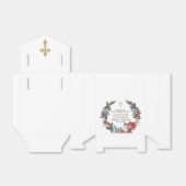 Elegante Holly Berry Winter Doop Dank u Bedankdoosjes (Uitgevouwen)