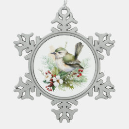 Elegante Holly Bird Kerst Classic Charm Keramische Bal Ornament