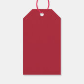 Elegante Holly en bessen krans Vrolijk Kerstfeest Cadeaulabel (Achterkant)