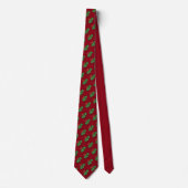 Elegante Holly Leaves Holly bessen leuk rood Stropdas (Voorkant)