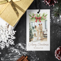 Elegante Holly & Red Bow Kerstmis -