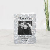 Elegante Hollywood Glam Bedankkaart (Voorkant)