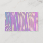 Elegante Holograf Abstracte Lijnen Professional Visitekaartje (Voorkant)