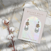 Elegante Holografische Aura Arch Sieraden Display Visitekaartje