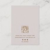 Elegante Holografische Aura Arch Sieraden Display Visitekaartje (Achterkant)