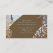 Elegante holografische borstel gepersonaliseerde n visitekaartje (Achterkant)