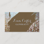 Elegante holografische borstel gepersonaliseerde n visitekaartje (Voorkant)