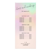 elegante holografische ombre parelmoeras nacre reg reclamekaart (Voorkant)