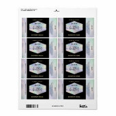 Elegante holografische script body butter etiket (Full Sheet)