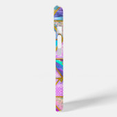 Elegante holografische trendy faux goud geometrisc Case-Mate iPhone case (Achterkant / Links)