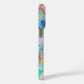 Elegante holografische trendy faux goud geometrisc Case-Mate iPhone case (Achterkant / Rechts)