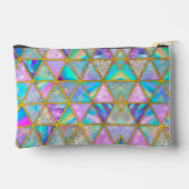 Elegante holografische trendy faux goud geometrisc etui (Achterkant)