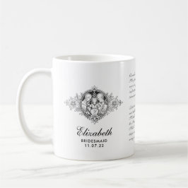 Elegante Holy Family bruidsmeisje koffiemok