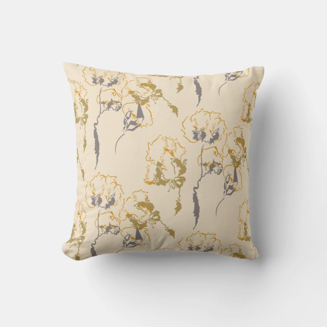 Elegante Home decor Doodle floral Art Kussen (Voorkant)