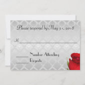 Elegante Hommagouden Bruiloft RSVP Kaart (Achterkant)