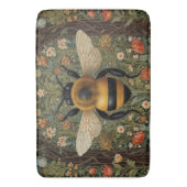Elegante hommel botanische bloemkunst badmat (Voorkant Verticaal)