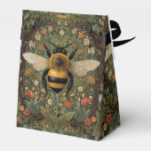 Elegante  hommel botanische bloemkunst bedankdoosjes (Achterkant)